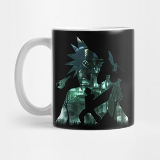 Cloud midgar Set silhouette Mug